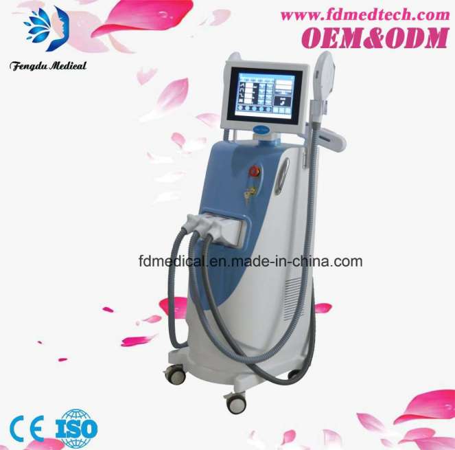 Multifuctional E-Light IPL Q-Switched ND: YAG Diode Laser Aesthetic Machine